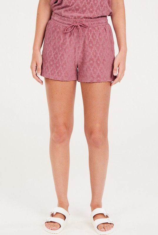 Protest Prtkenza – Korte broek Dames – Badstof – Tailleband elastiek – Deco Pink