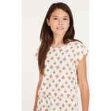 Protest - PRTSHANTI JR - Jurk - Canvasoffwhite - Kort - Tailleband Elastiek