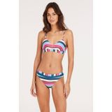 Protest - Mixursi - Bikinibroekje - Loud Pink - Hoog Getailleerd - PVRE Green