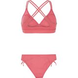 Protest - PRTBOOGIE - Voorgevormde Triangelbikini - Roze - Ribstructuur