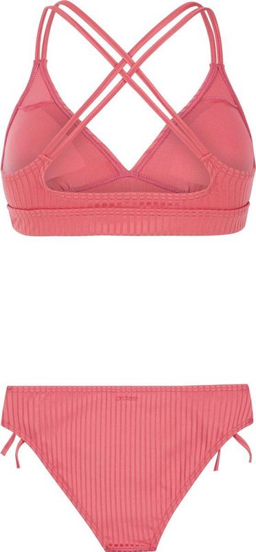 Protest - PRTBOOGIE - Voorgevormde Triangelbikini - Roze - Ribstructuur