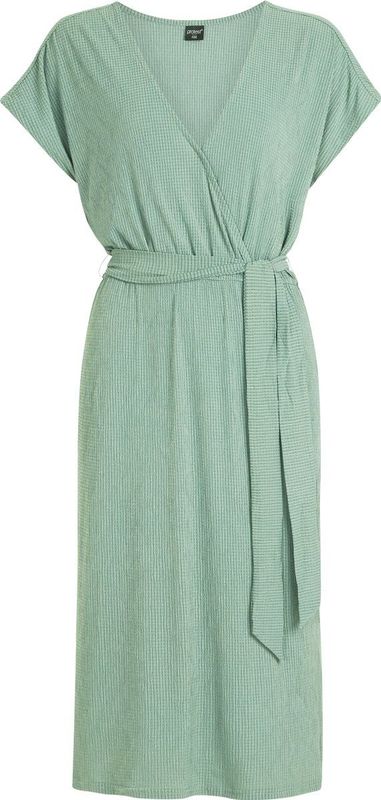 Protest - PRTNADIA 24 - Midi-Jurk - Korte Mouwen - Wafelstructuur - Zomer