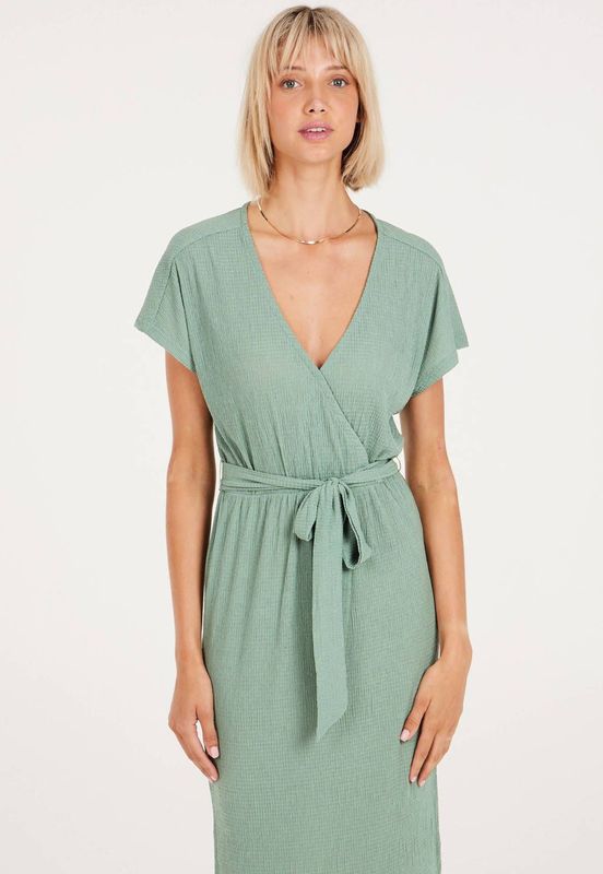 Protest - PRTNADIA 24 - Midi-Jurk - Korte Mouwen