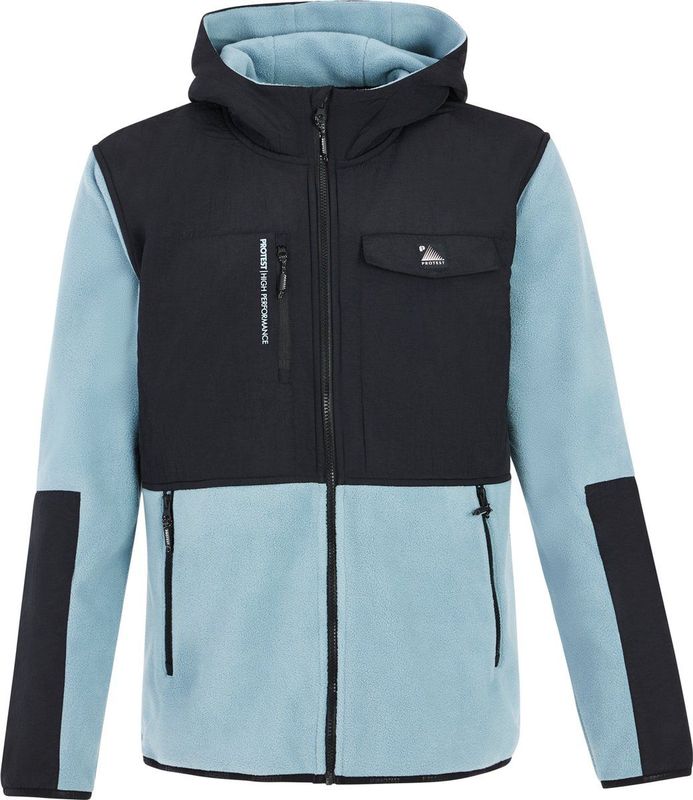 Protest - PRTGRID - Fleece Met Volledige Rits - Zwart