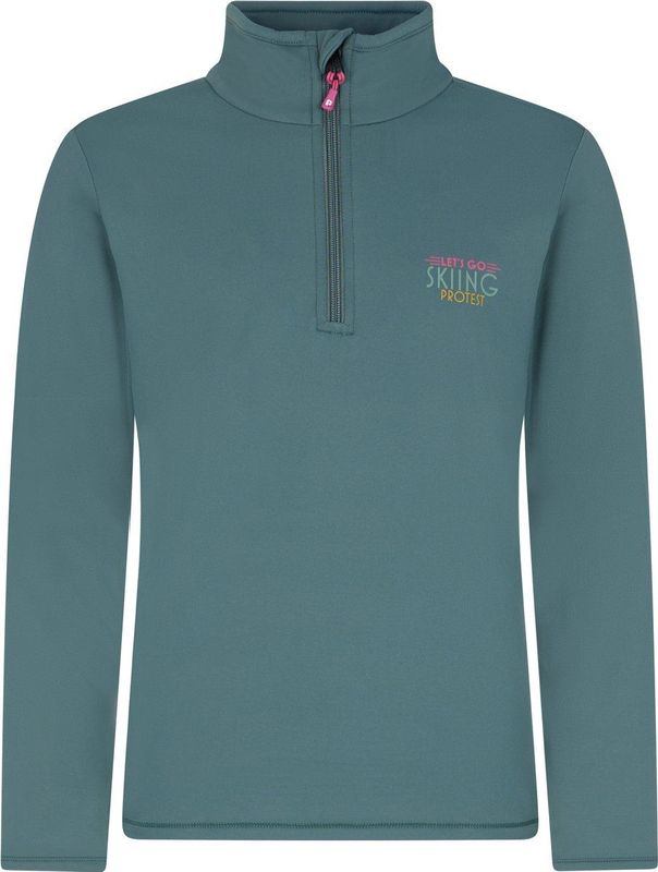 PROTEST - desra jr 1/4 zip Active Top - Pully+r Ski Meisjes - Groen