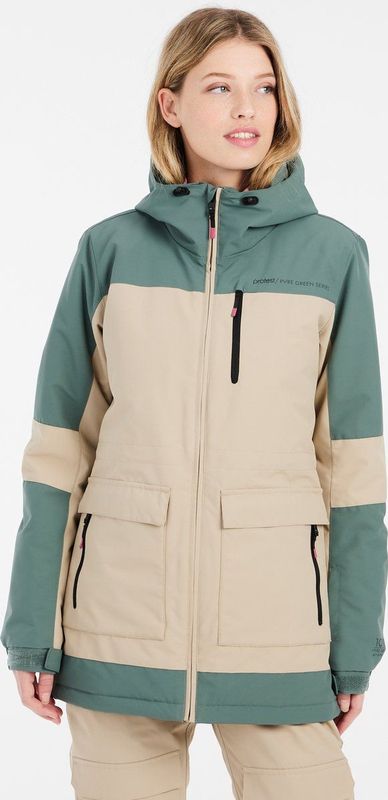 Protest - PRTBACKUP - Ski- en Snowboardjas - Groen - Gerecycled Materiaal