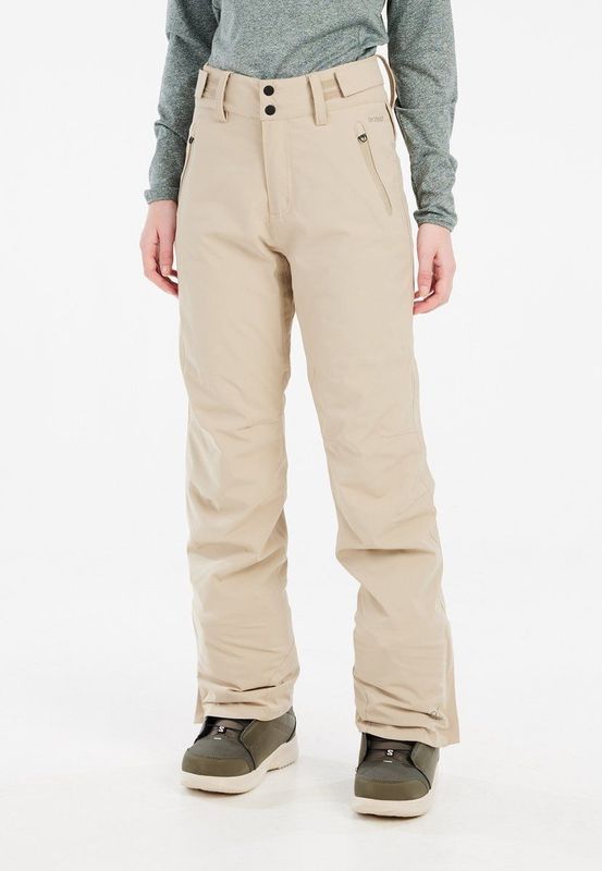 Protest Prtcinnamones - Skibroek Dames - Zak met rits - Verstelbare schouderbanden - Waterkolom 10K – Bamboobeige