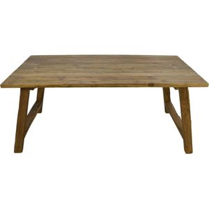 Eettafel Lawas - 180x90x78 - Naturel - Massief oud teak