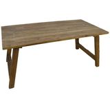 Eettafel Lawas - 220x100 cm - rustiek - oud teak