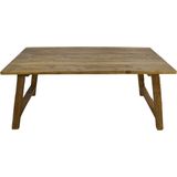 Eettafel Lawas - 220x100 cm - rustiek - oud teak