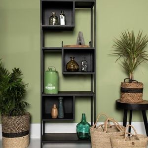 HSM Collection - Manhattan - Wandkast - Zwart - Metaal