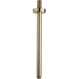 Sanifun luxe douche-arm rond plafondbev. 30cm geborsteld messing