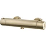 Wiesbaden Caral Cool Touch Thermostatische Douchemengkraan 15 cm. - Goud Look - Geborsteld Messing