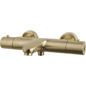 Opbouw Badthermostaat Wiesbaden Caral Geborsteld Messing Goud