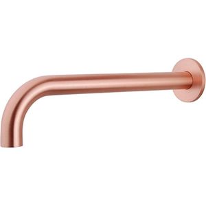 Sanifun inbouw-uitloop rond 30cm 1/2'' geborsteld koper