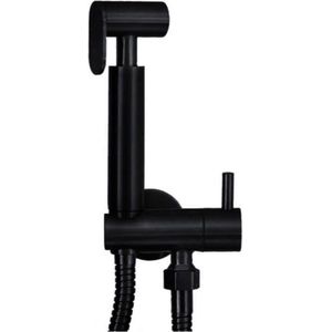 Wiesbaden Caral Bidet Handdoucheset Budget - RVS - Mat Zwart