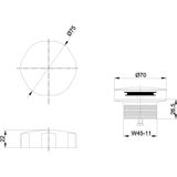 Knop/plug badoverloop wiesbaden rvs look