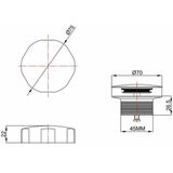 Wiesbaden - Badoverloop - Geborsteld Messing - Goud
