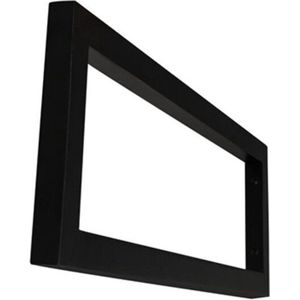 Sanifun Mat-zwarte vierkante supportbeugel 40x14.