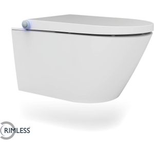 Wiesbaden Vesta Comfort Rimless Douche-Wc - Wit