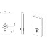 Inbouwreservoir Wiesbaden Sensor met Ombouw Wit