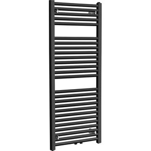 Wiesbaden Elara sierradiator 45x120 cm mat zwart midden/onderaansluiting