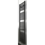 Radiator wiesbaden elara 181,7x45 cm midden-onder aansluiting mat zwart (830 watt)