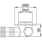 Wiesbaden Gemma 2.0 Basic Badplug-Overloopcombinatie met Badvulfunctie