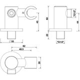 Xellanz one -pack inbouwthermostaatset rond type 304 - RVS MZ (30 cm.)