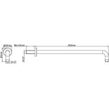 Wiesbaden Caral one-pack inbouwthermostaatset - hoofddouche rond 20cm - type 402 - geborsteld messing