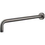 Sanifun gebogen douche-arm rond muur. 45cm Gunmetal