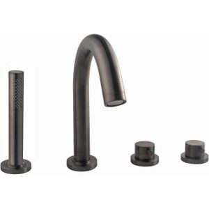 Badrandthermostaat Wiesbaden Caral Afbouwset 4-Gats Gunmetal