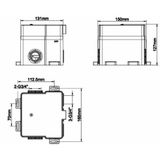 Douchethermostaat inbouwbox wiesbaden caral klik pro 3-weg