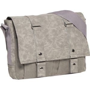 Mustang® Judea - Crossbodytas - Schoudertas - Dames - Canvas A4 big Flapover - Beige