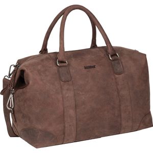 Justified Bags® - Mercure - Weekendtas - Reistas - Laptopvak - Leer - Bruin