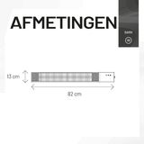 Wand-Infrarot-Heizstrahler Dark Wall Black 2500 Watt schwarz - Sunred
