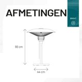 Sunred Tafelverwarmer Barcelona 1500W - Halogeen - Zwart