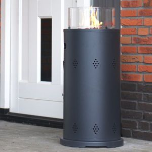 Sunred Bogo Gas Terrasverwarmer - Grijs Staand Model - 10500 W - ECO - Verschillende Standen - Elektrische Ontsteking - Compleet Met Gasdrukregelaar & Slang