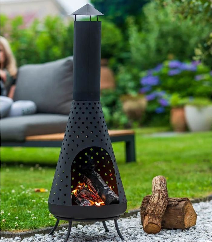 RedFire – Napa – Zwart - Staal – Vuurkorf – Fireplace– Stevig staal – Diameter 35cm – Terrasverwarming – Sfeerhaard