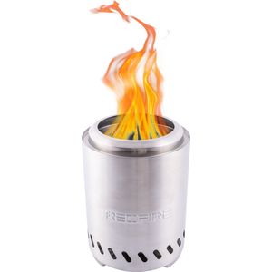 RedFire - Volcano Pellet Vuurhaard - Zilver - RVS - Medium