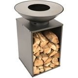 RedFire-Vuurschaal-met-barbecuegrill-ONYX-met-hoes-60-cm