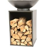 RedFire-Vuurschaal-met-barbecuegrill-ONYX-met-hoes-60-cm