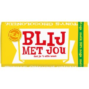 Chocolade tony chocolonely melk noga blij met jou | 15 stuks