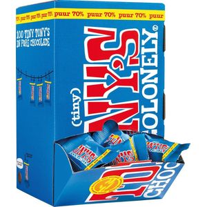 Chocolade tony chocolonely tiny puur doos 100 st