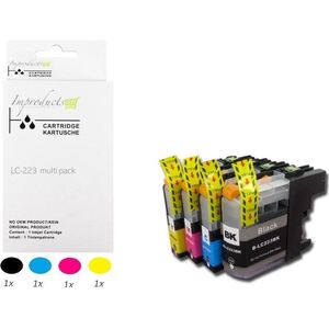 Improducts® Inkt cartridges -Alternatief Brother LC-221 LC221 221 multi pack