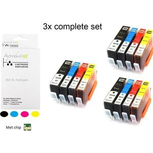 Improducts® Inktcartridges - Alternatief Hp 364 XL 364XL 3x multi pack