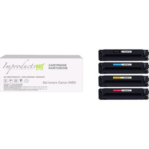 Improducts® Toner - Alternatief Canon 045H BK CY MA YE multi pack
