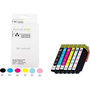 Improducts® Inkt cartridges - Alternatief Epson 24XL 24 XL T243X multi pack