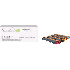 Improducts® Toner - Alternatief Brother TN-241 zwart TN-245 kleuren XL multi pack