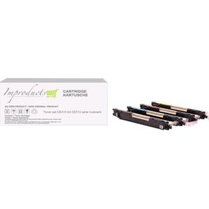 Improducts® Toner - Alternatief Hp 126A HP CE310A, CE311A, CE312A, CE313A multi pack
